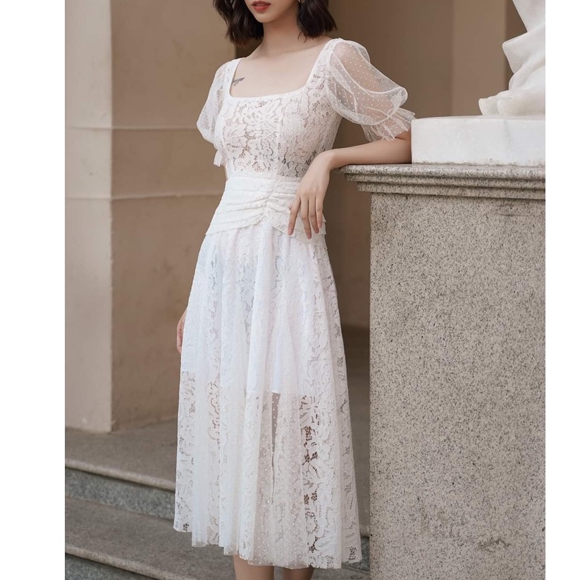 Đầm ren đi tiệc dáng xòe thiết kế sang trọng Jessica Dress - Devil Rabbit