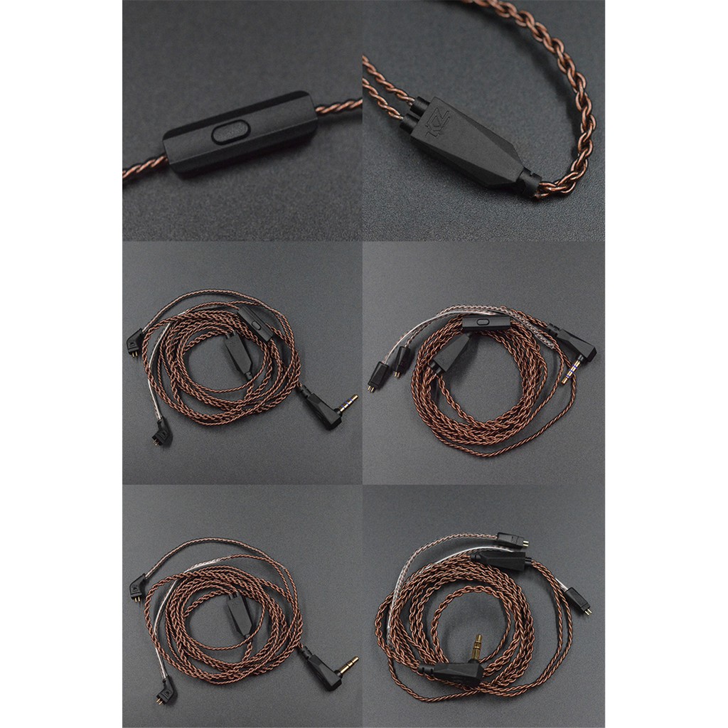 Dây cáp thay thế cho tai nghe Kz Zsn Pro 3.5mm 2pin 0.75mm Cho Cca C12 Kz Zst/ Zs10/ Zsx/ Zsn Pro