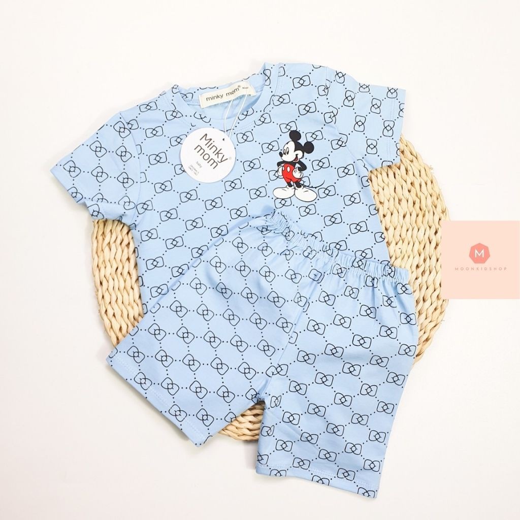 Bộ Cộc Tay Minky Mom💮Họa Tiết IV💮cho bé trai,bé gái từ 6-18kg,nhận hàng ưng ý liền,hàng có sẵn HCM