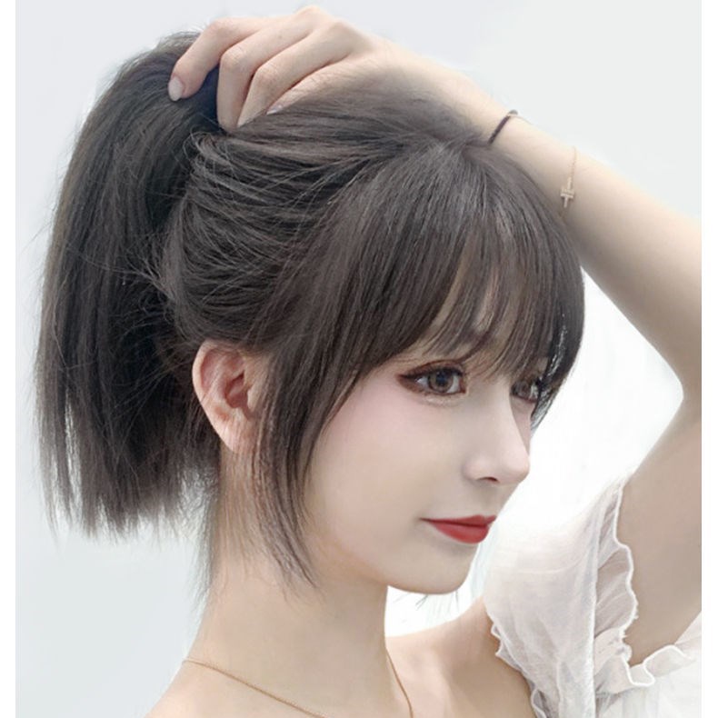 Tóc Mái Giả Có Mái Bằng Sợi Tổng Hợp Tàng Hình Thời Trang Cho Nữ