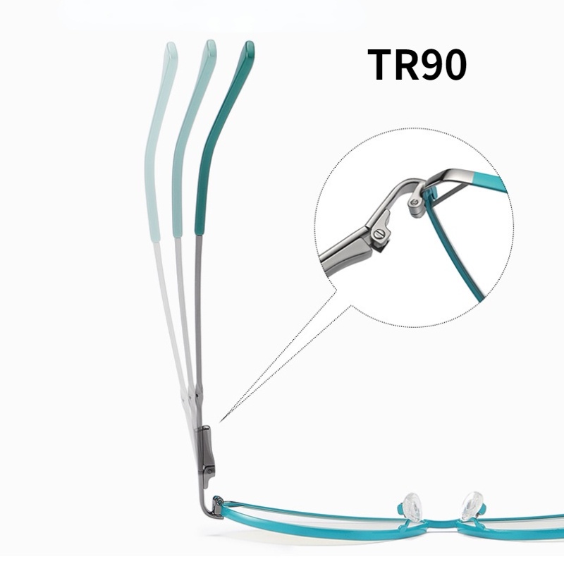 Mắt Kính Gọng Kim Loại Chống Ánh Sáng Xanh Thời Trang Phương Tây