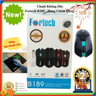 💥TẶNG LÓT CHUỘT💥 Chuột Không Dây B189 Fortech B189 - Hàng Chính Hãng - Bảo hành 2 năm