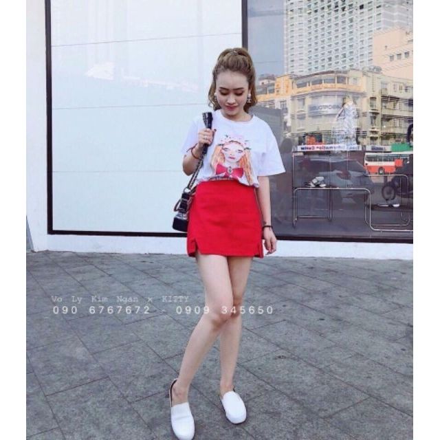 Quần giả váy xẻ tà chất kaki Hàn_QUẦN VÁY KAKI | BigBuy360 - bigbuy360.vn