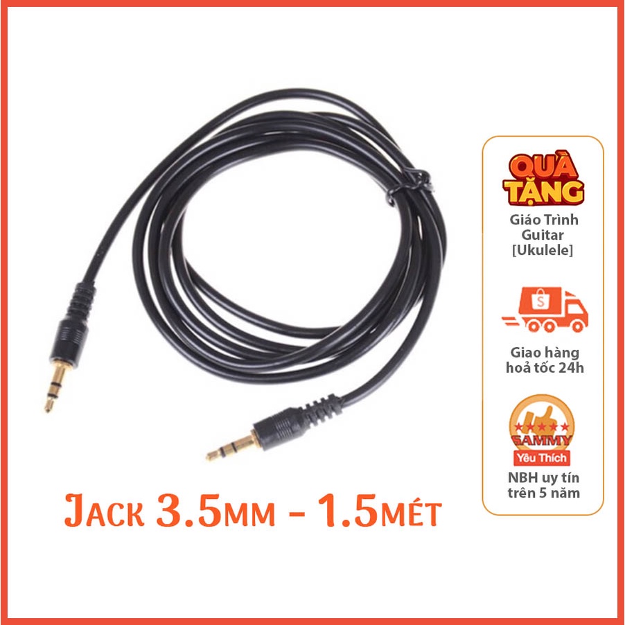 Cáp audio jack 3.5mm ra 3.5mm dài 1.5 mét