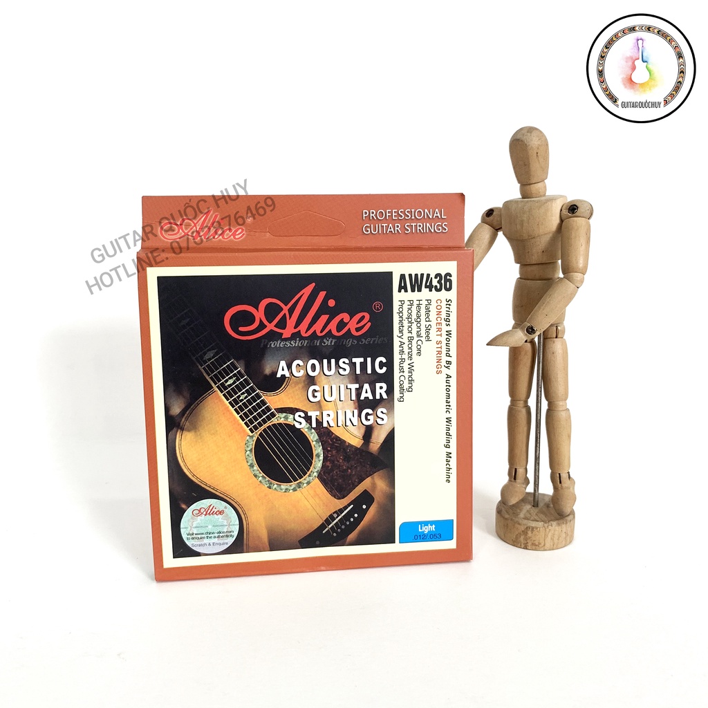 Dây đàn Guitar Acoustic Alice AW436 - Size 12 - CHÍNH HÃNG ALICE