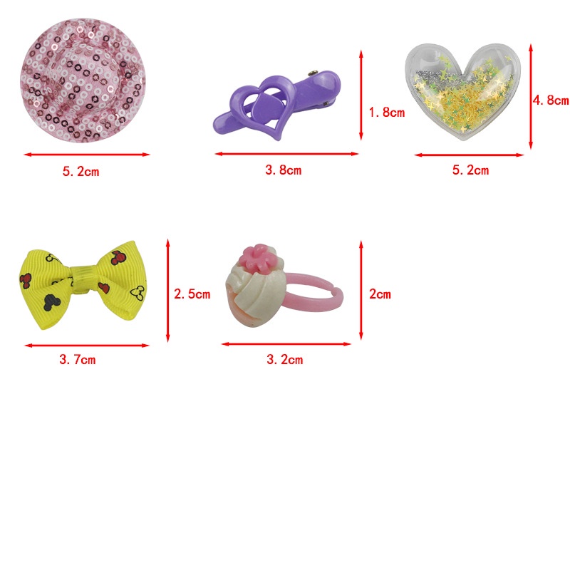 Phụ kiện búp bê túi xách hạt cườm cho búp bê barbie đồ chơi trẻ em E921