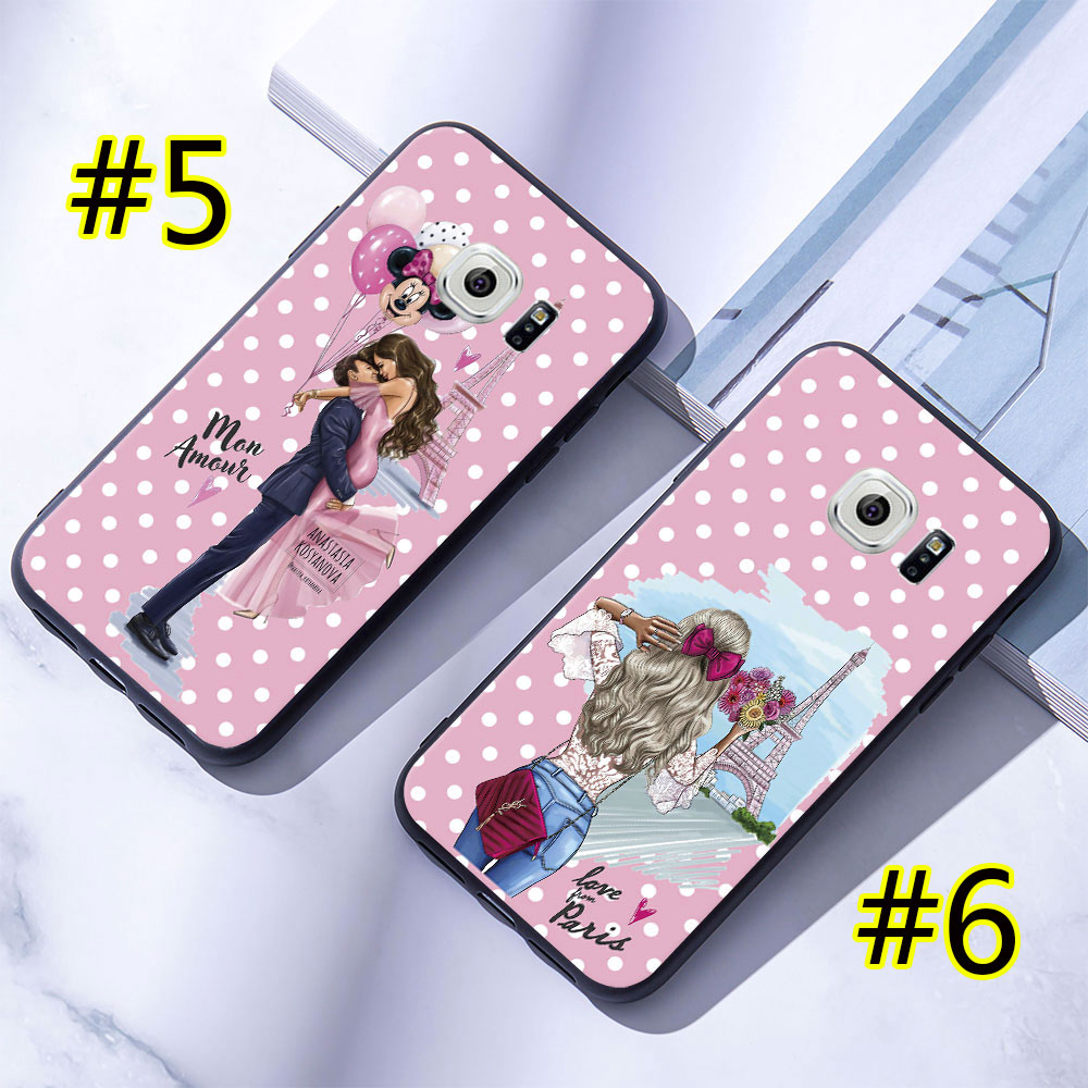 Samsung Galaxy S6 / S6 Edge / S6 Edge Plus + Soft Silicone Case Cover Fashion Girl