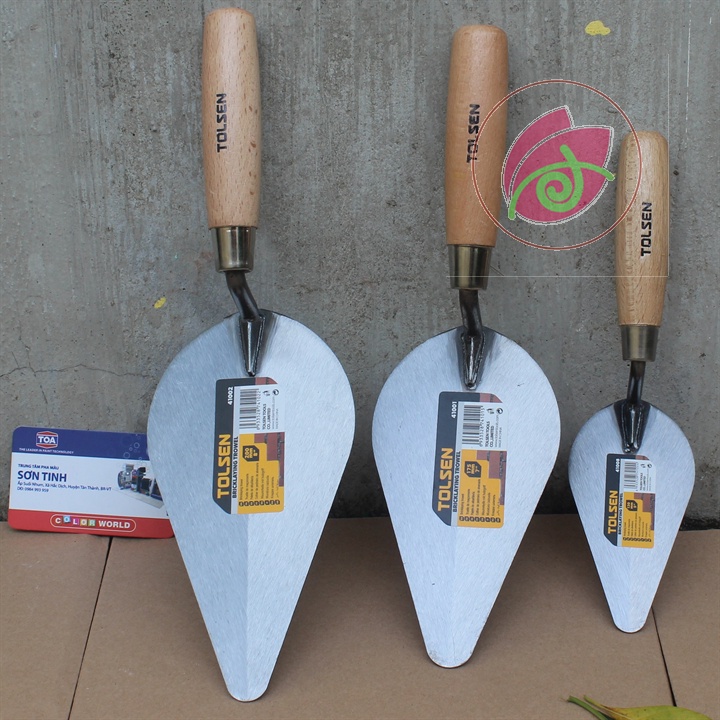 Cây bay cán gỗ Tolsen 41008 125mm, 41000 160mm, 41001 180mm, 41002 200mm