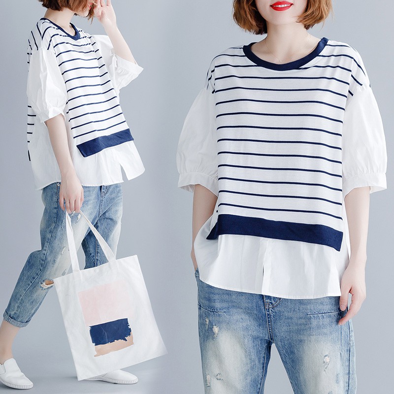 H169 Áo kiểu big size free size kiểu dáng trẻ trung thời trang