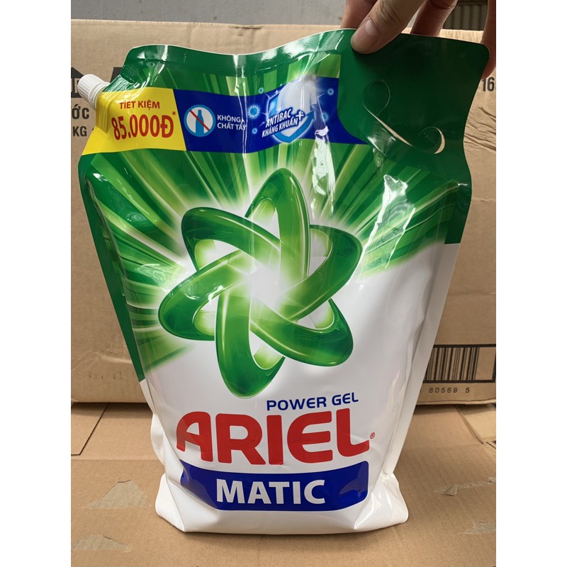 Nước Giặt Ariel Đậm Đặc Sạch Nhanh Túi 3.5kg(xanh lá)
