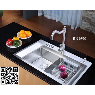 Bộ chậu rửa bát vòi rửa bát cổ điển cao cấp Ranox RN4690