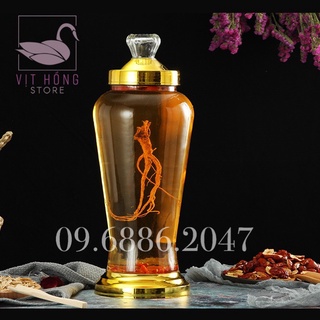 Bình ngâm rượu sâm thủy tinh 3l , 4l , 6l