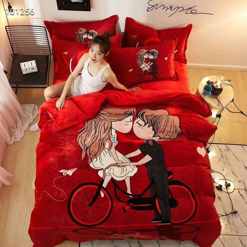 TRỌN BỘ CHĂN GA GỐI NỈ NHUNG 3D CAO CẤP (CHÁT CHỌN MẪU)