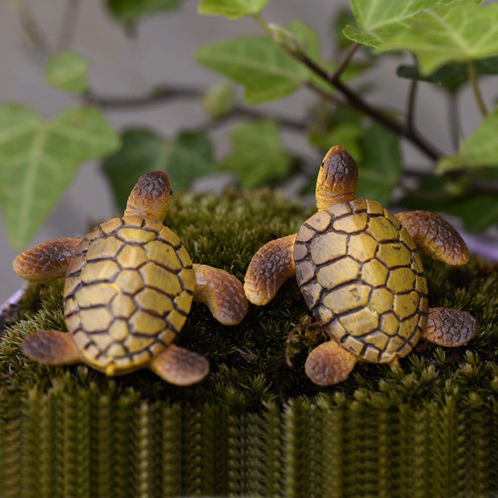 Phụ kiện mô hình rùa biển trang trí hồ cá, chậu cây, DIY 4cm
