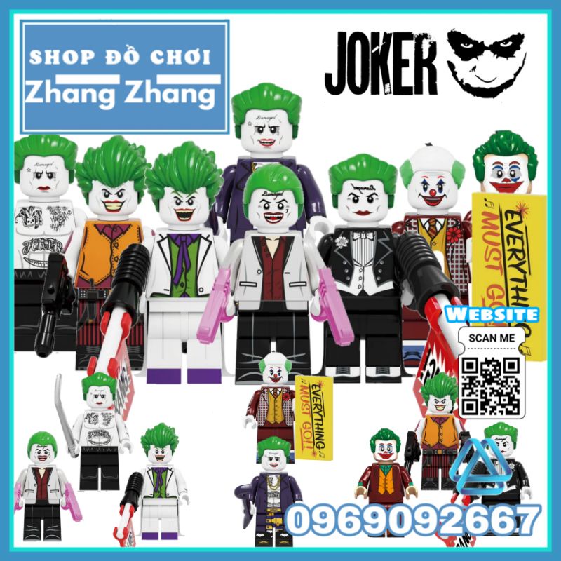 Đồ chơi Xếp hình Joker tuyển tập tội phạm Gotham Minifigures Kopf KF6110