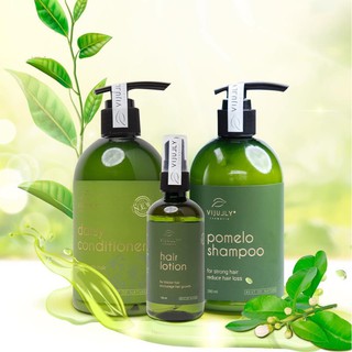 Combo Chăm Sóc Tóc Gội - Xả -Xịt VI JULLY COSMETIC NATURAL Giảm Rụng, Kích Mọc Tóc, Phục Hồi Tóc