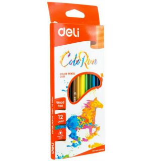 Chì màu deli cao cấp c001 (12 màu)