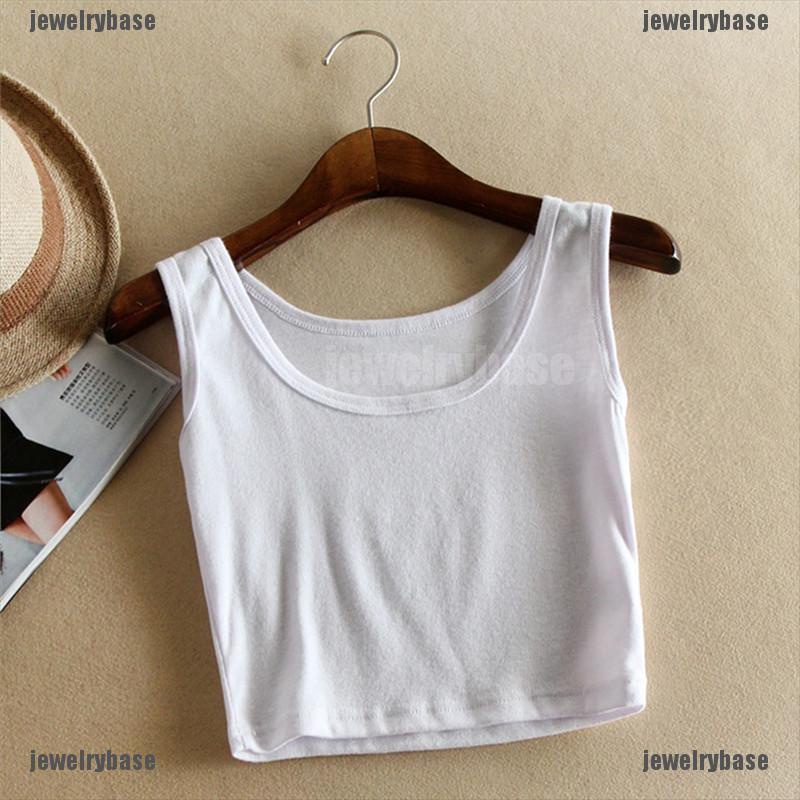 Áo Croptop Sát Nách Màu Trắng / Đen Thời Trang Mùa Hè Cho Nữ | BigBuy360 - bigbuy360.vn
