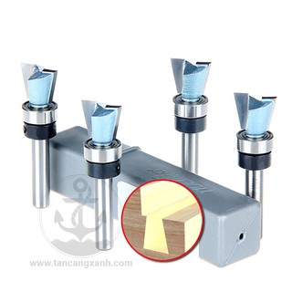 Mũi Phay Mộng Đuôi Cá 15 x 12.6 mm Tideway Cốt 6.35 mm