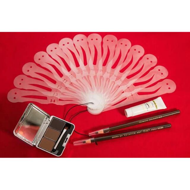 6 Khuôn vẽ + bột mày