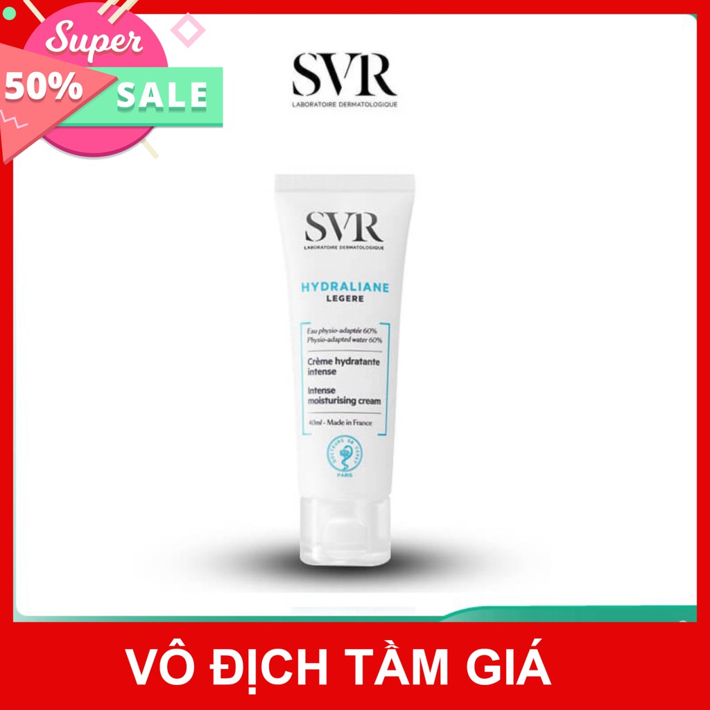 [CHÍNH HÃNG] SVR Kem Dưỡng Ẩm Cho Da Bình Thường Đến Da Hỗn Hợp Hydraliane Légère 40ml