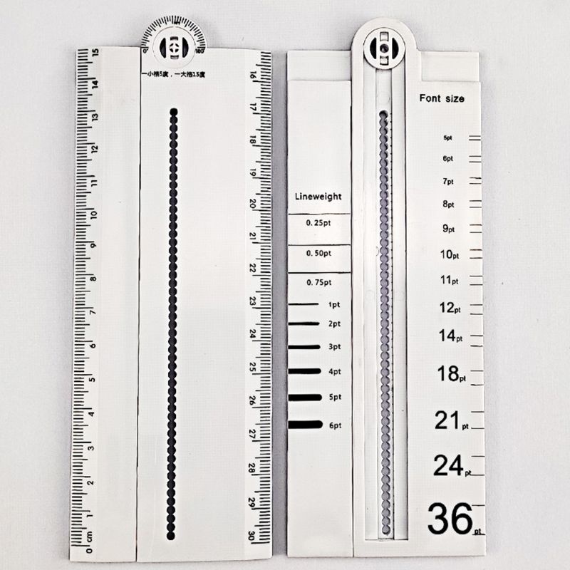 Thước Đo Hình Chữ Nhật Trong Suốt 30cm