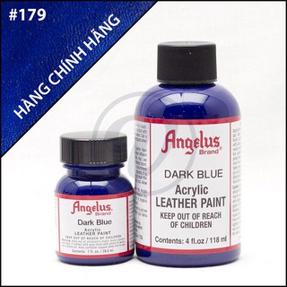 [CHÍNH HÃNG - KHÔNG CHIẾT] Dark Blue 179 - Màu ANGELUS Leather Paint Standard vẽ trên da, vải, custom giày