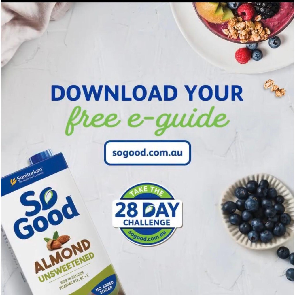 Sữa hạt hạnh nhân So Good 1L