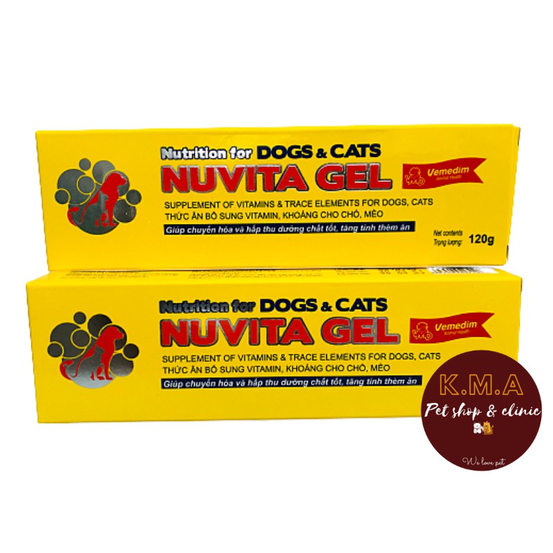 Nuvita gel - Thức ăn bổ sung vitamin, khoáng cho chó, mèo