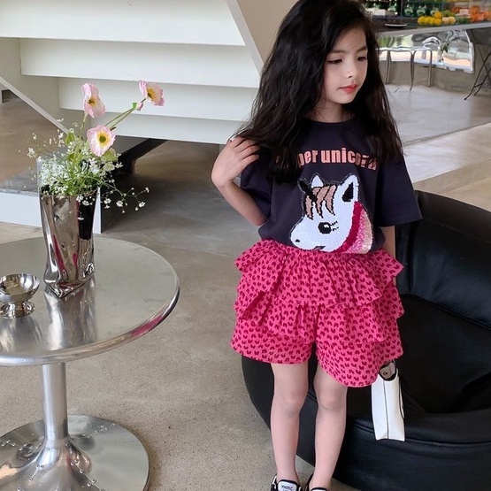 Quần Váy Hoa Phong Cách Công Chúa Thời Trang Mùa Hè Mới Dành Cho Bé Gái