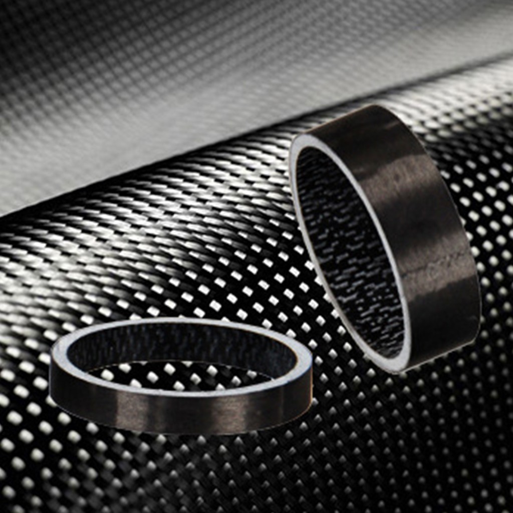5 Vòng Đệm Cổ Xe Đạp Bằng Sợi Carbon 5mm, 10mm,15mm