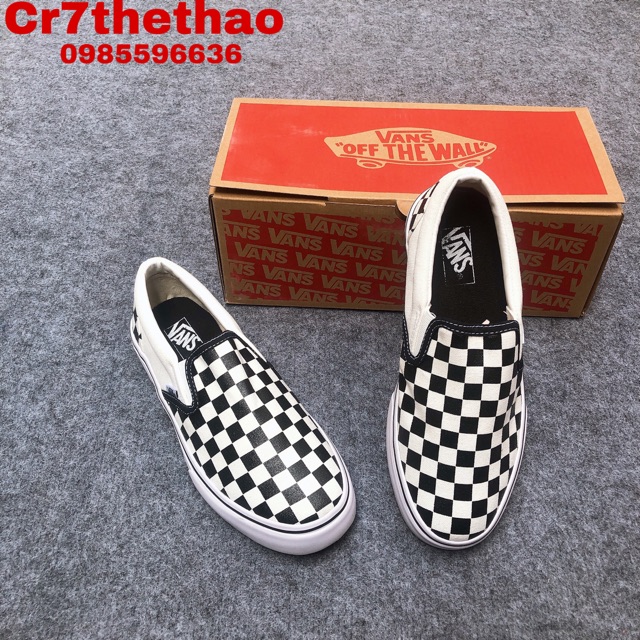 [Tặng hộp giày + tất thời trang] giày thể thao ol lười đen trắng