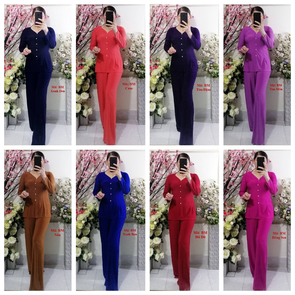 Bộ Bà Ba Màu Ống Rộng
