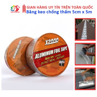 Băng keo chống thấm x2000 loại chiều rộng 5cm chiều dài 5m