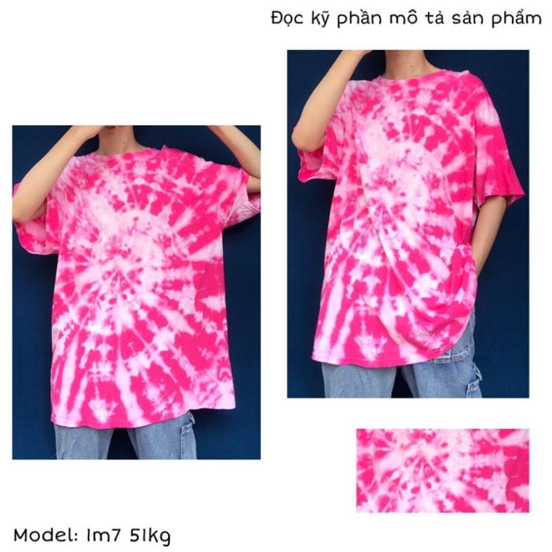 2HAND - ÁO THUN MỸ LOANG MÀU ĐỎ, HỒNG, UNISEX, OVERSIZE TIEDYE TEE SIÊU ĐẸP VÀ NỔI BẬT, NĂNG ĐỘNG LOCALBRAND ⚡️