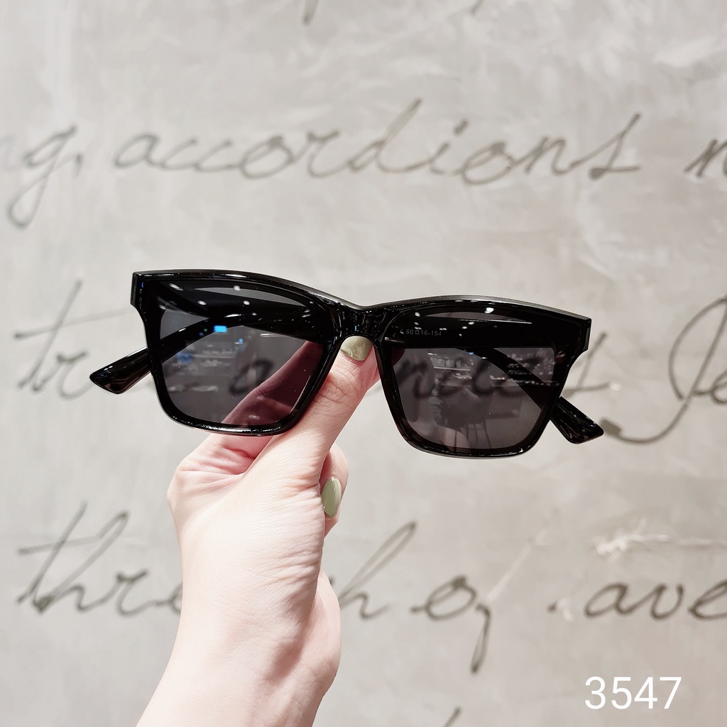 Kính râm nam nữ LILYEYEWEAR kính mát mắt vuông chống tia UV400 chống bụi đi đường bảo vệ mắt 3547