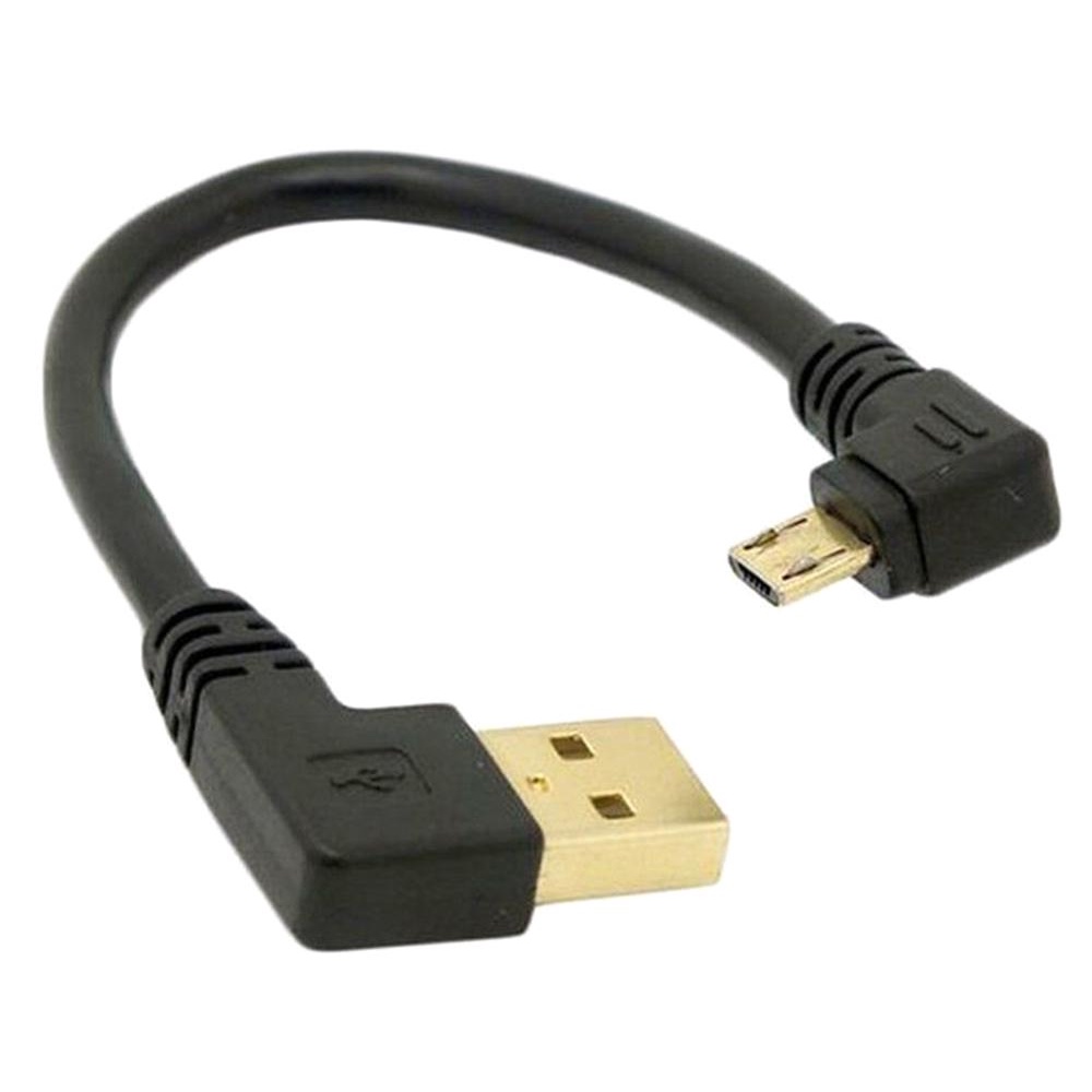 Dây cáp sạc nhanh đầu đôi 90 độ 15cm micro USB dành cho Android P9Q2