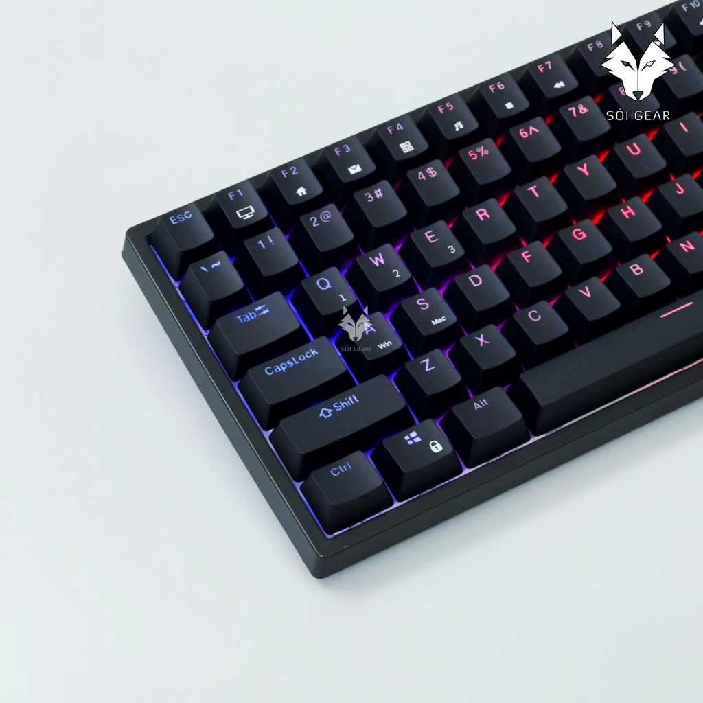 ✤┇Bàn phím cơ không dây Royal Kludge RK84 HOTSWAP, Led RGB, Type C, Bluetooth 5.0, Wireless 2.4G, Đen/Trắng
