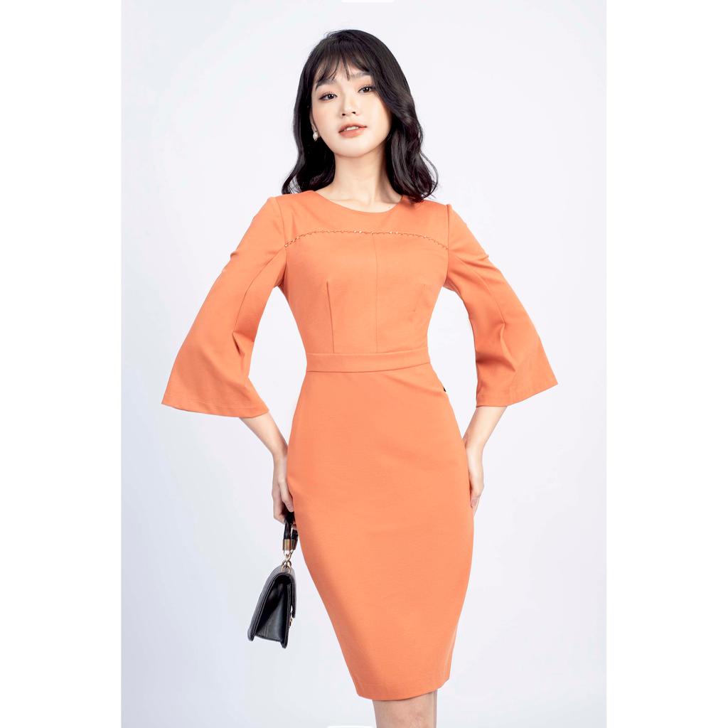 Đầm ôm, cổ tròn, tay loe MMOutfit M-DA070621275