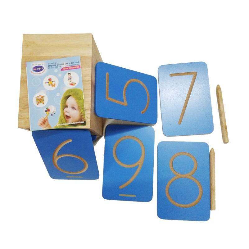 BỘ LUYỆN VIẾT SỐ, ĐỒ CHƠI CHO BÉ 2 TUỔI - 6 TUỔI THEO PHƯƠNG PHÁP MONTESSORI