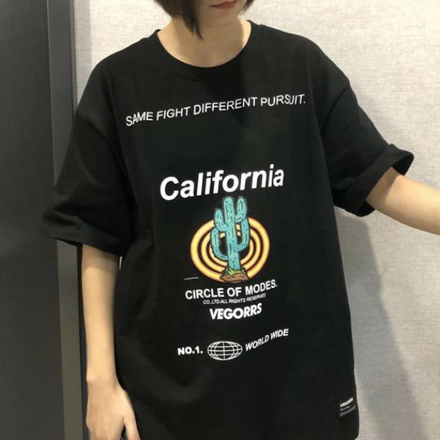 Áo thun tay lỡ Unisex California