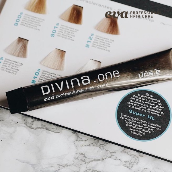 Màu nhuộm phủ bạc nâu cao cấp divina one thương hiệu eva professonal tây ban nha không chứa paraben, silicone, sulfate