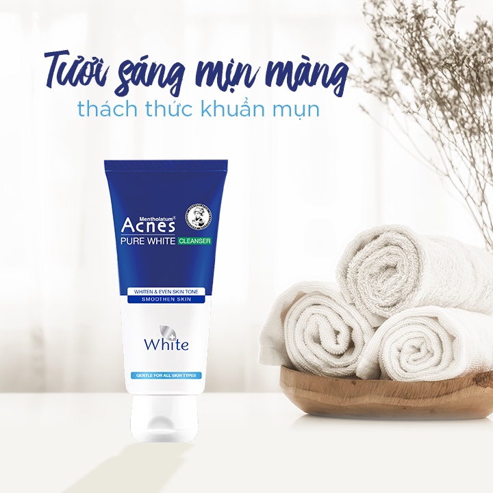 Sữa rửa mặt dưỡng trắng Acnes 100g Cocolux