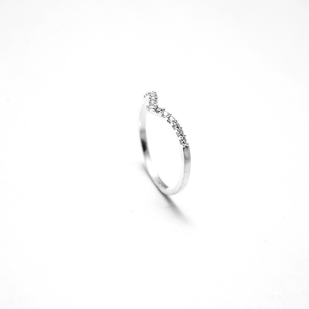 Nhẫn bạc nữ ATJ9038 dành cho nữ kiểu nguyệt quế đính đá ANTA Jewelry