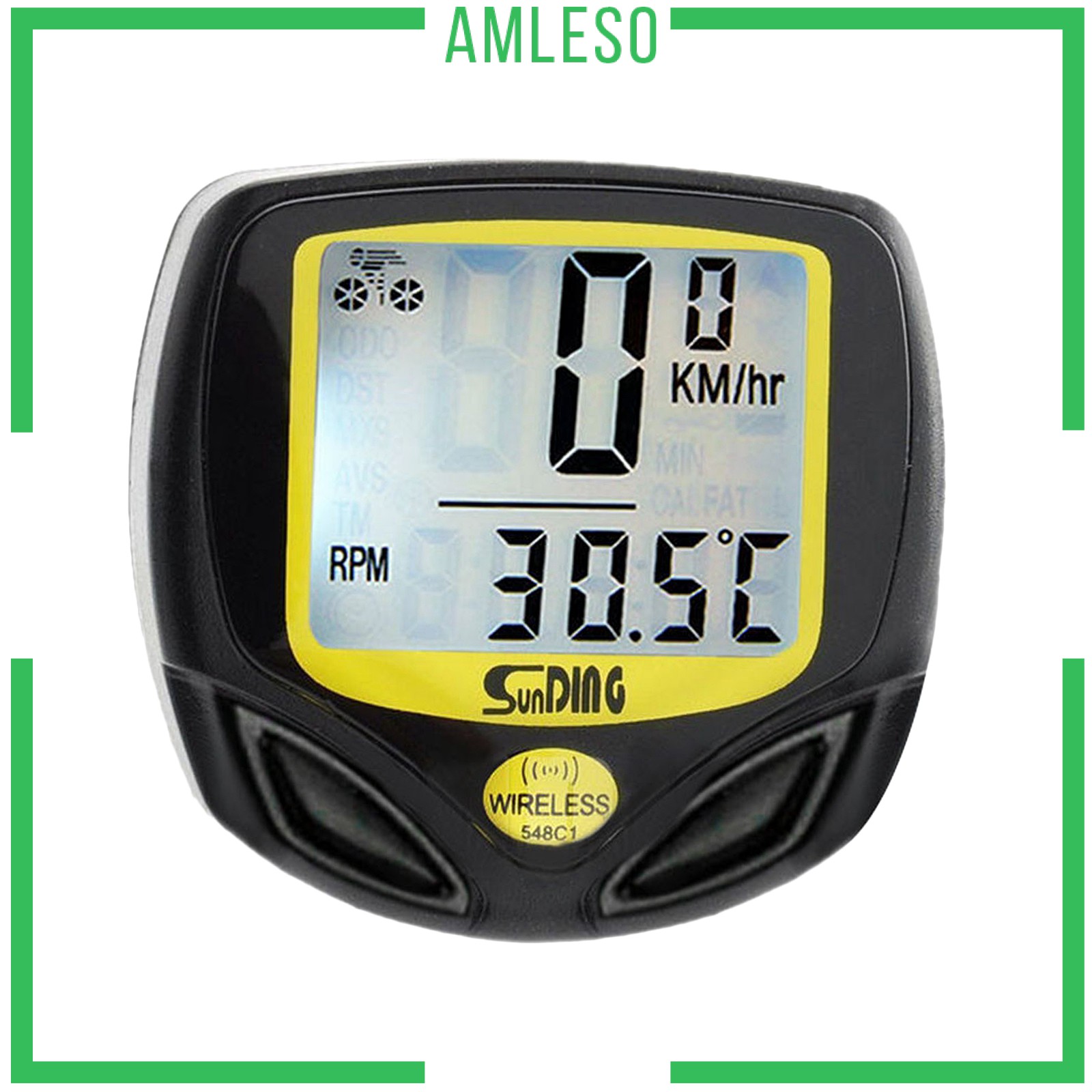 [AMLESO] Wireless Bike LCD Digital Speedometer Tachometer Odometer Gauge Waterproof Meter