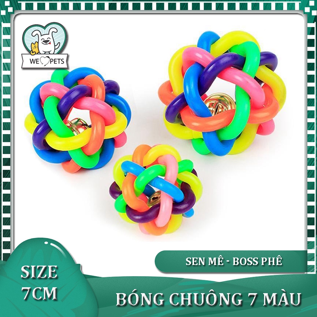 Bóng chuông 7 màu cho chó mèo - Đồ chơi chó mèo thú cưng - Lida Pet Shop