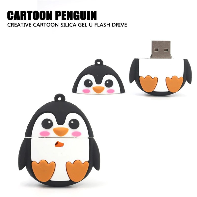 USB bộ nhớ ngoài 512GB 1TB hình động vật dễ thương