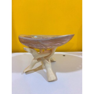 Đĩa đốt sage/ xô thơm - Chân đế đỡ gỗ xoà