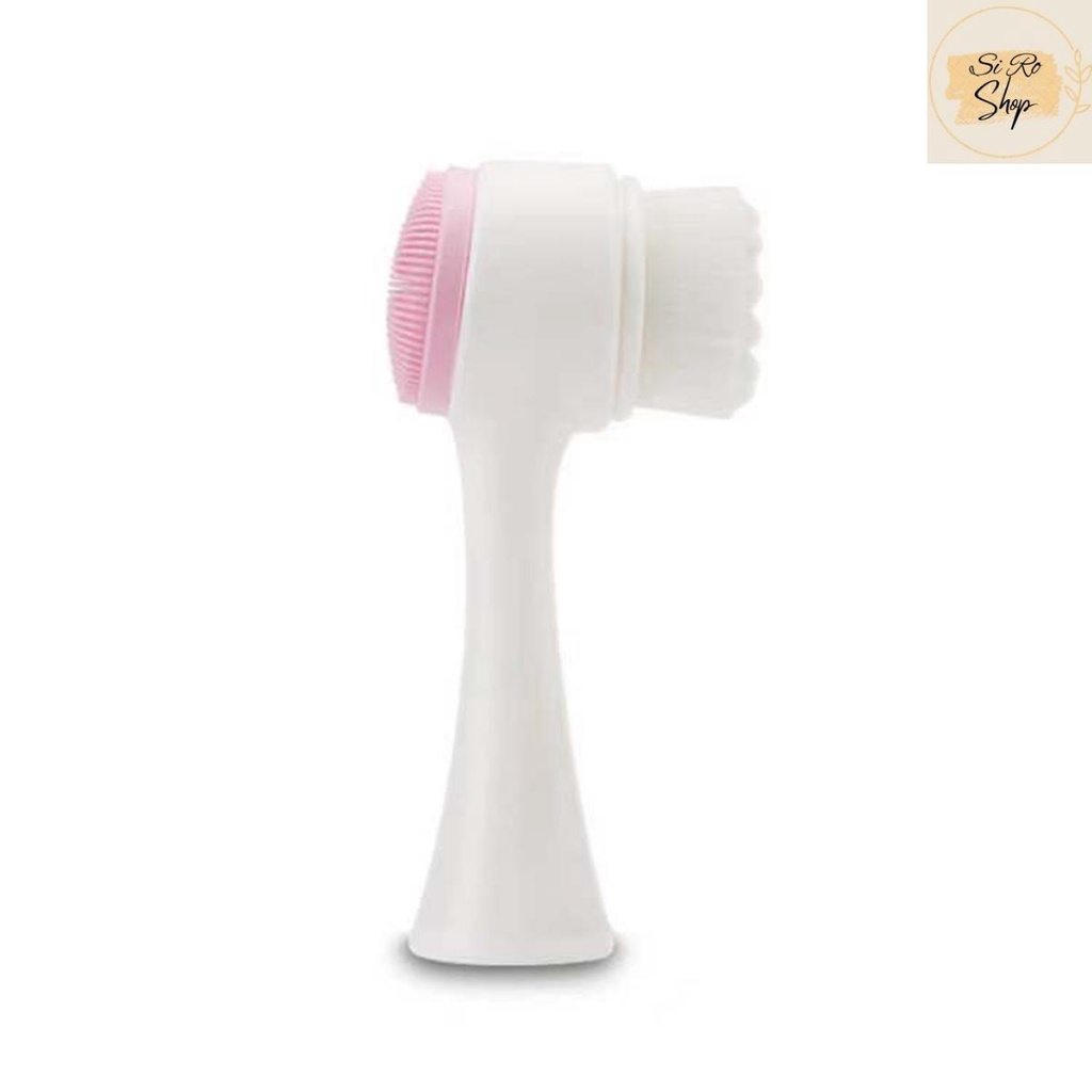 Cọ rửa mặt 2 đầu Hàn Quốc, cọ rửa mặt silicon, chăm sóc da mặt giúp loại bỏ bụi bẩn, se khít lỗ chân lông