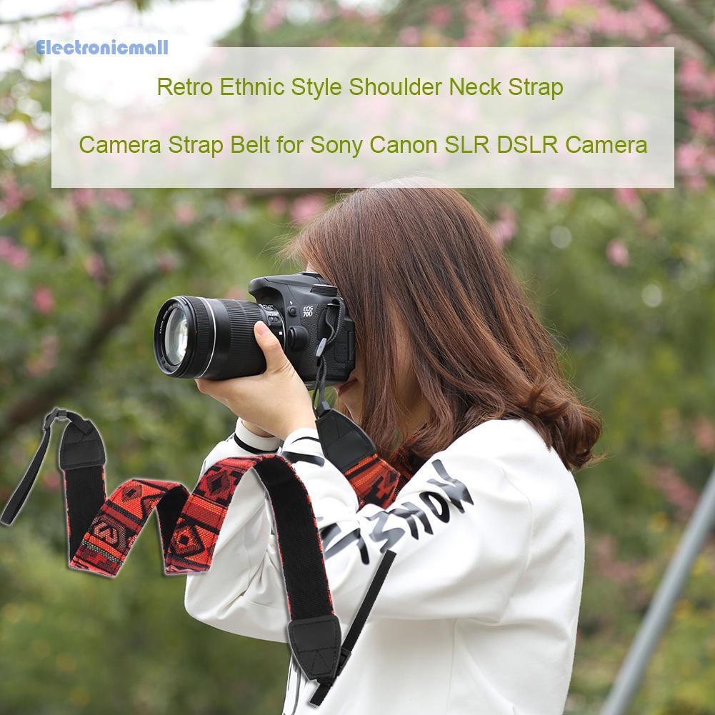Dây đeo máy ảnh DSLR phong cách vintage